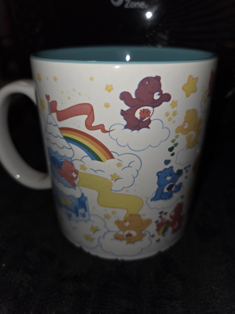 Care Bears Ceramic Mug - White with Blue Interior & Multi-Color Characters